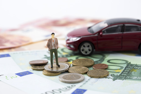 the economy related to car in miniature world 073の写真素材