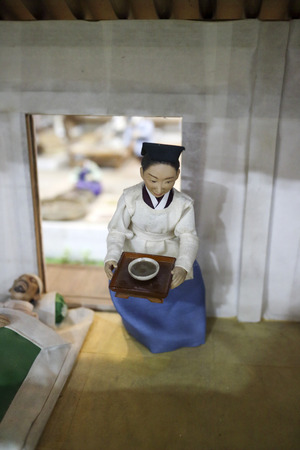 Miniuture people, it show the traditional way of life in Korea 015のeditorial素材