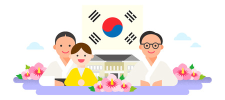 Vector - Korea's National Memorial Days. the anniversary of Korean memorial holidays such as Children's Day, Independence Day, Buddha's birthday and so on. 008のイラスト素材