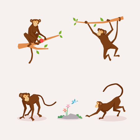 Animal icons collection vector illustration 048のイラスト素材