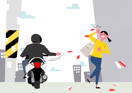 bad feeling or pain things a part of the modern society detailed set vector illustration.のイラスト素材