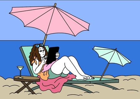 Vector - Smartphone addiction concept vector illustration. many people are always using it, and lack of communication.のイラスト素材