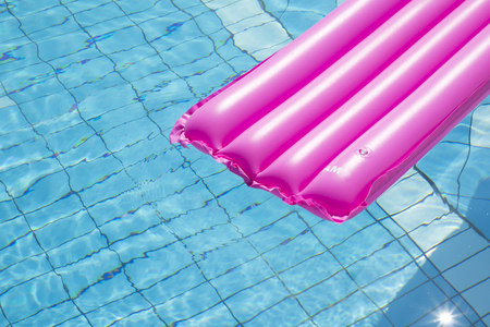 Summer holiday concept photo. vacation items and beach accessories in swimming pool or yellow background. 121の写真素材