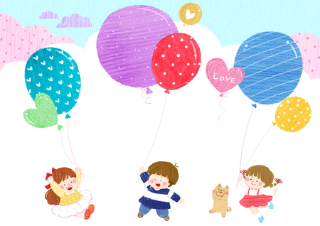 illustration related to creativity of early childhood and infant education vector illustrationの写真素材