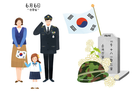 illustration for Korean national holidayの写真素材
