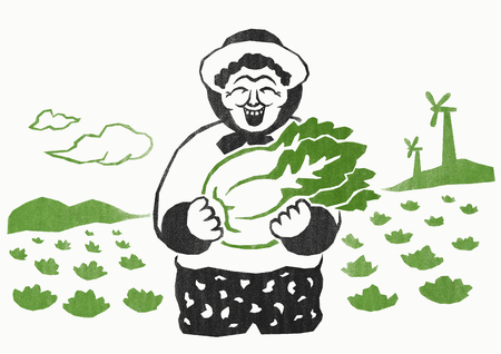 Vector illustration for People who Agricultural and Marine Producer 004の写真素材