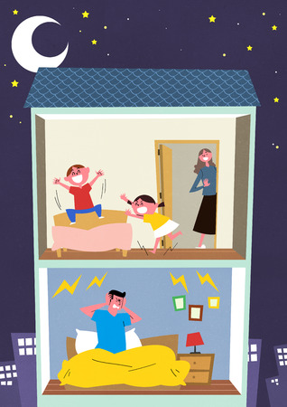 bad feeling or pain things a part of the modern society detailed set vector illustration.の写真素材