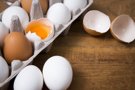 Close up of an eggs object concept photo. group or crack of eggs. 109