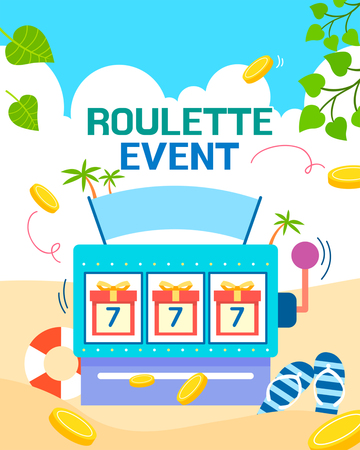 Shopping roulette event template design vector illustration 005のイラスト素材