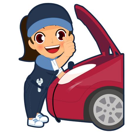 Set of professions cartoon characters detailed isolated on white background vector illustration 047のイラスト素材