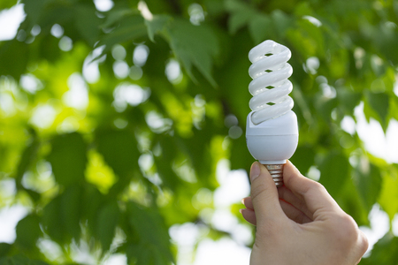 Light bulb glowing as Business idea concept with concept creative thinking and innovative solutions. 095の写真素材