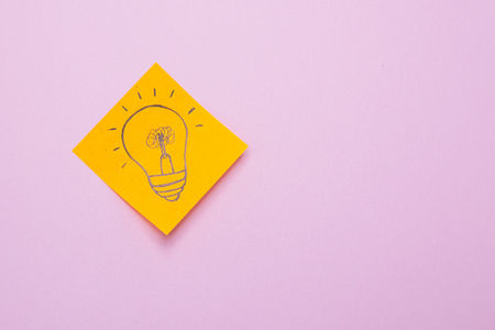 Light bulb glowing as Business idea concept with concept creative thinking and innovative solutions. 145の写真素材