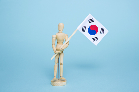 An emblem of Korea and Koreans concept, with national flag 'Taegukgi', national flower 'Rose of Sharon' and so on. 039の写真素材