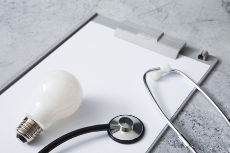 Light bulb glowing as Business idea concept with concept creative thinking and innovative solutions. 154の写真素材