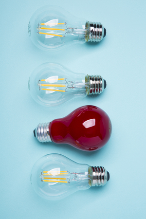 Light bulb glowing as Business idea concept with concept creative thinking and innovative solutions. 139の写真素材