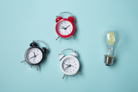 Light bulb glowing as Business idea concept with concept creative thinking and innovative solutions. 127の写真素材