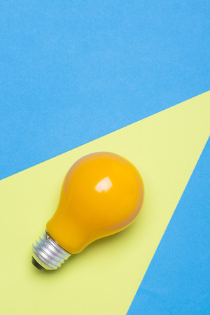 Light bulb glowing as Business idea concept with concept creative thinking and innovative solutions. 035の写真素材