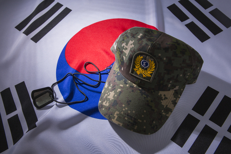 An emblem of Korea and Koreans concept, with national flag 'Taegukgi', national flower 'Rose of Sharon' and so on. 175の写真素材