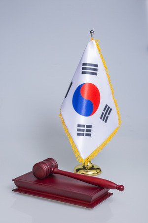 An emblem of Korea and Koreans concept, with national flag 'Taegukgi', national flower 'Rose of Sharon' and so on. 182の写真素材