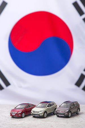 An emblem of Korea and Koreans concept, with national flag 'Taegukgi', national flower 'Rose of Sharon' and so on. 077の写真素材