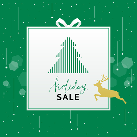 Christmas holiday sale design vector illustration. sale banner template design.のイラスト素材