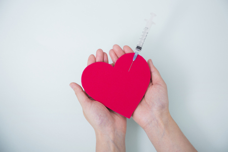 Hand motion of medical staff with medical instruments photo.の写真素材