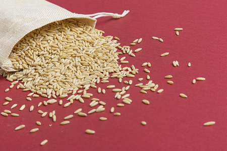 Healthy ingredients concept, lots of grains close-up isolated photoの写真素材