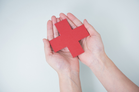 Hand motion of medical staff with medical instruments photo.の写真素材