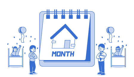 Related to tax allowance lists for the year-end tax adjustment vector illustration.のイラスト素材