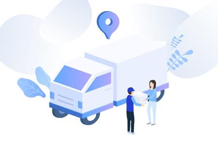 Vector illustration concept for web banner, business presentation.のイラスト素材