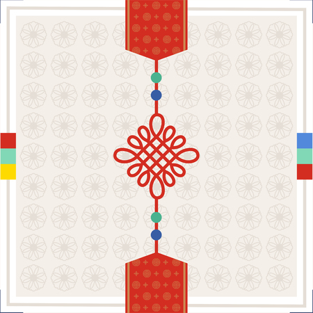 Korean traditional vector background.のイラスト素材