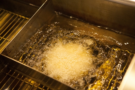 Cooking Method for Frying Croquette in a fryerの写真素材