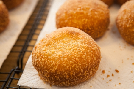 croquette on kitchen towel