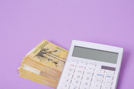 Household budget concept, home budget planning expenses and target money saving props photo 182