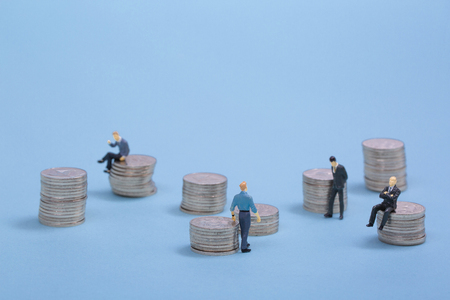 Household budget concept, home budget planning expenses and target money saving props photo 132の写真素材