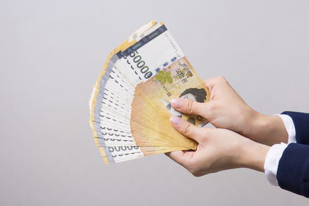 Household budget concept, home budget planning expenses and target money saving props photo 102の写真素材