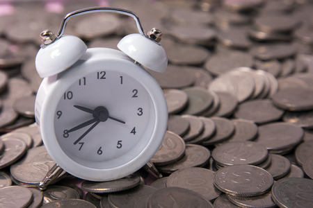 Household budget concept, home budget planning expenses and target money saving props photo