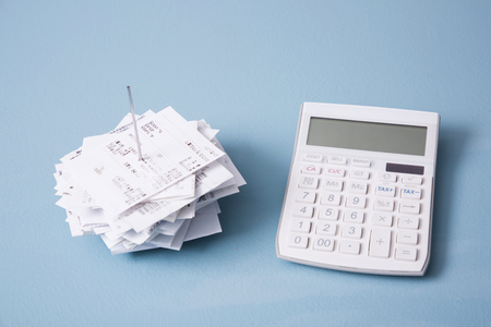 Household budget concept, home budget planning expenses and target money saving props photoの写真素材