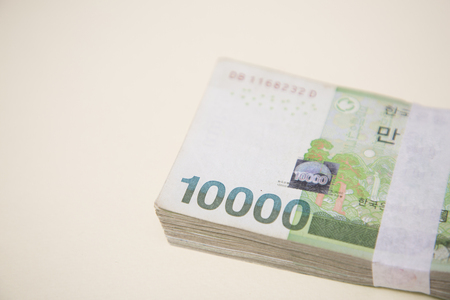 Household budget concept, home budget planning expenses and target money saving props photo
