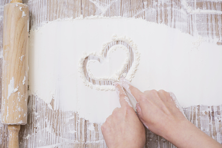 Homemade pastry for Bakery concept, baking in the kitchen and ingredients for bakingの写真素材