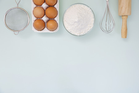 Homemade pastry for Bakery concept, baking in the kitchen and ingredients for baking