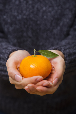 Collections of fresh Tangerines. tangerine slices, juice with leaves. Fruit composition.の写真素材