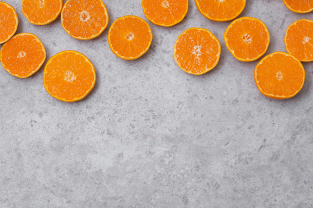 Collections of fresh Tangerines. tangerine slices, juice with leaves. Fruit composition.の写真素材