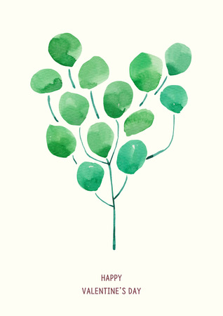 Valentine day, colorful watercolor hearts on white background 10の写真素材