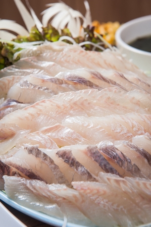 fish sashimi platterの写真素材