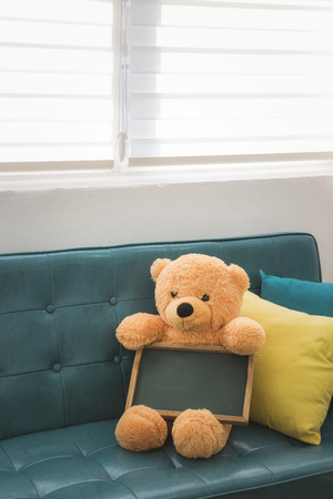 Teddy bear's daily routineの写真素材