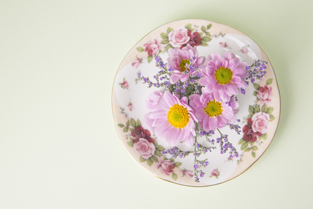 Close up of beautiful coloured flowersの写真素材