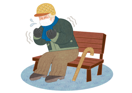 Health care for the elderly, especially those suffering from chronic illnesses illustrationの写真素材