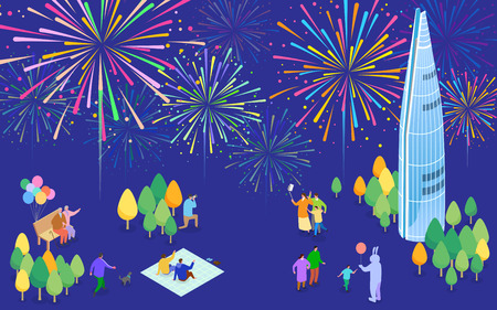 2019 special day of Korean,  celebrate a special day.のイラスト素材