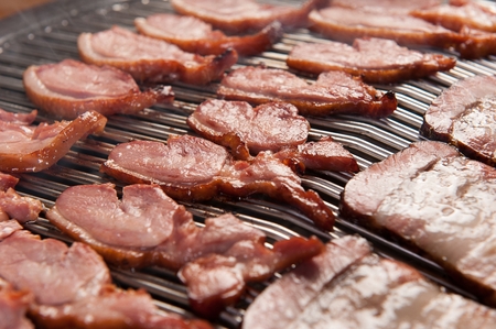 smoked pork belly, Samgyeopsal and smoked duck